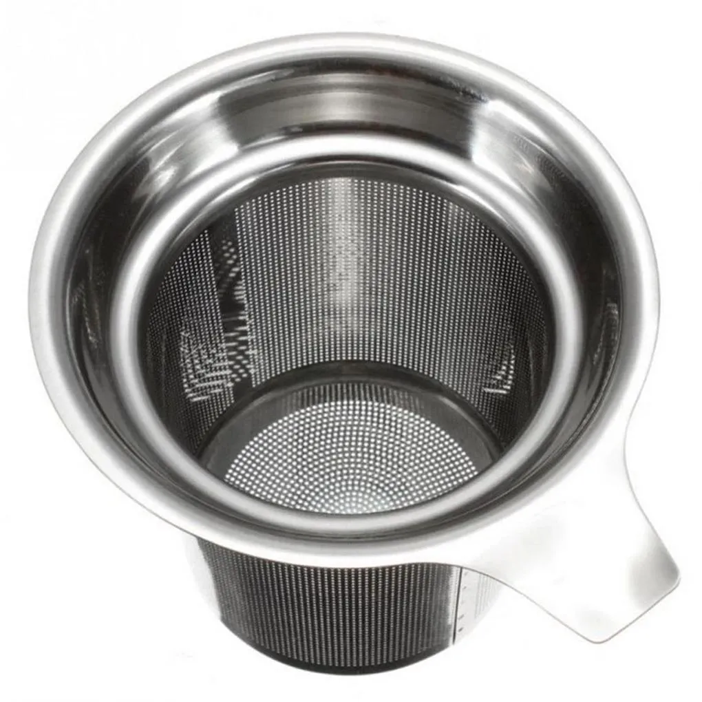 304 Stainless Steel Tea Leak Slag Funnel Single Net Tea Strainers Teapot Loose Leaf Spice Filter Coffee Leak Teas Infuser