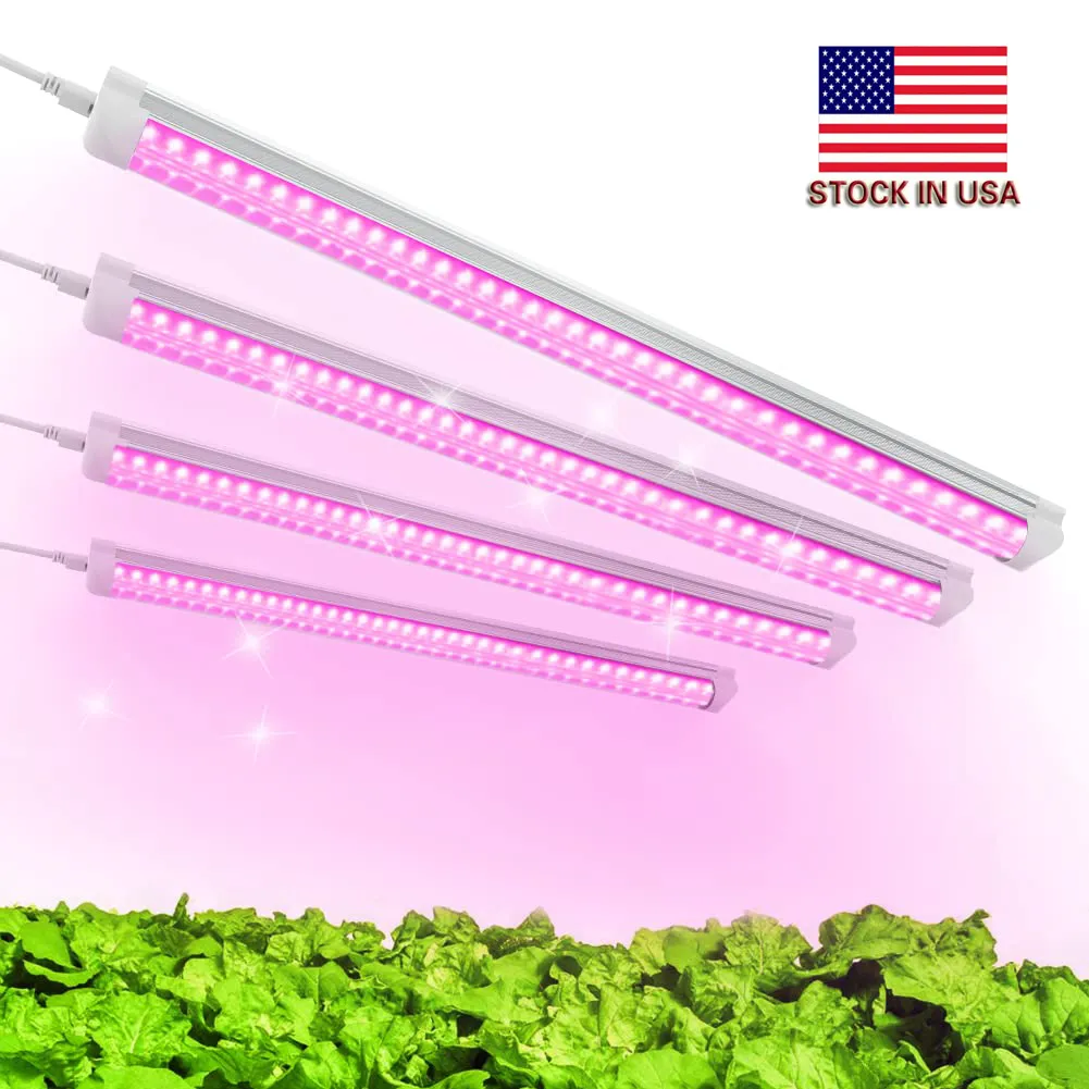 SHOPLED LED Grow Light 2ft Full Spectrum LEDS Fixture 20W High Output Plant Lighting Fixture Timing Sunlight Replacement Growing Lights for Indoor Plants 20-Pack