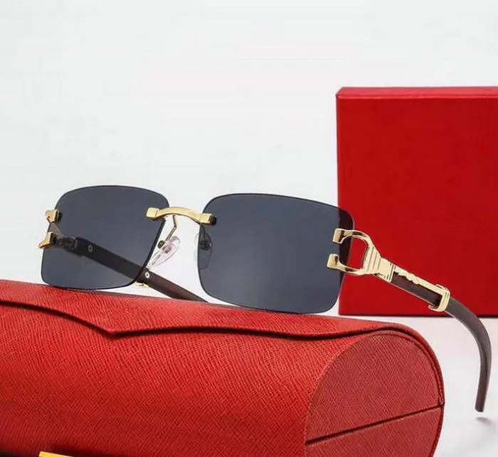 Greek Goddess Of Victory Metal Rimless Prescription Sunglasses For Men Classic Rectangle Square