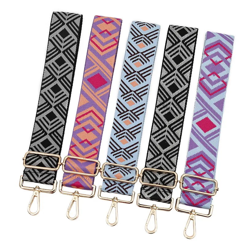 Ethnic Style Bag Belt Handle Bag Strap For Women Removable DIY Shoulder Handbag Accessories Cross Messenger bags wide5cm