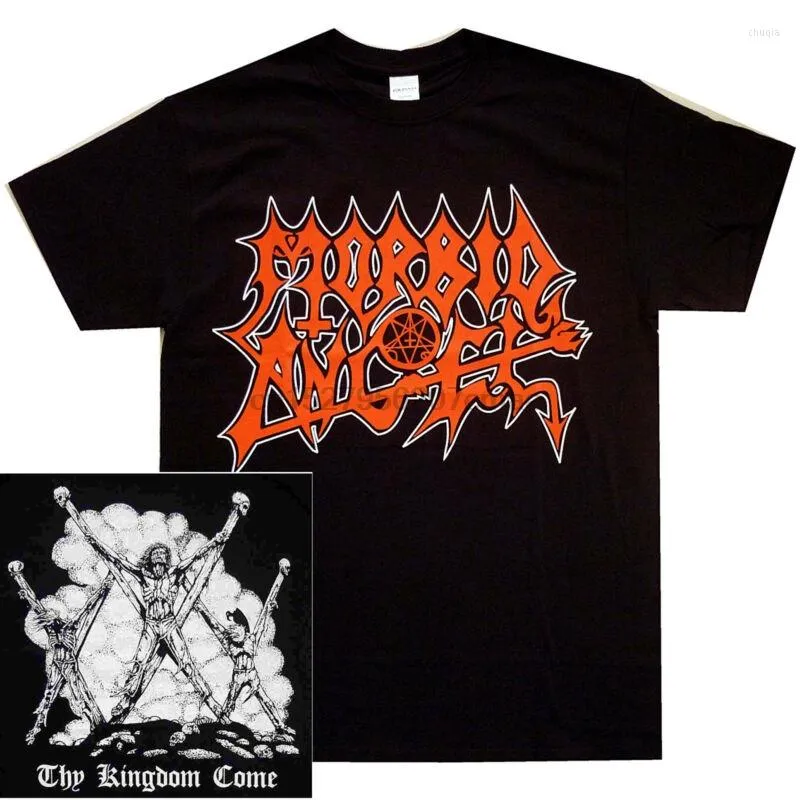 Heren t shirts morbide engel Uw koninkrijk Come shirt s m l xl xxl officl death metal band t-shirt
