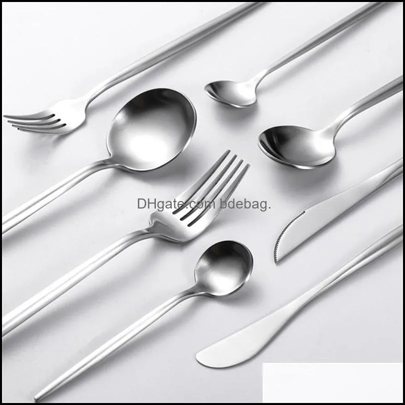 Silverware Flatware Stainless Steel 304 Fork Spoon Knife Cutlery Tableware Dinnerware