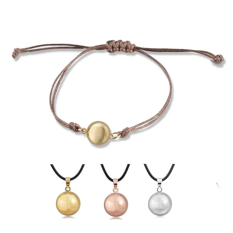 Pendant Necklaces Eudora 12mm Harmony Ball Bracelet Mom Baby 20MM Mexcian Bola Pregnancy Jewelry Birthday Gift For Mother ChildPendant