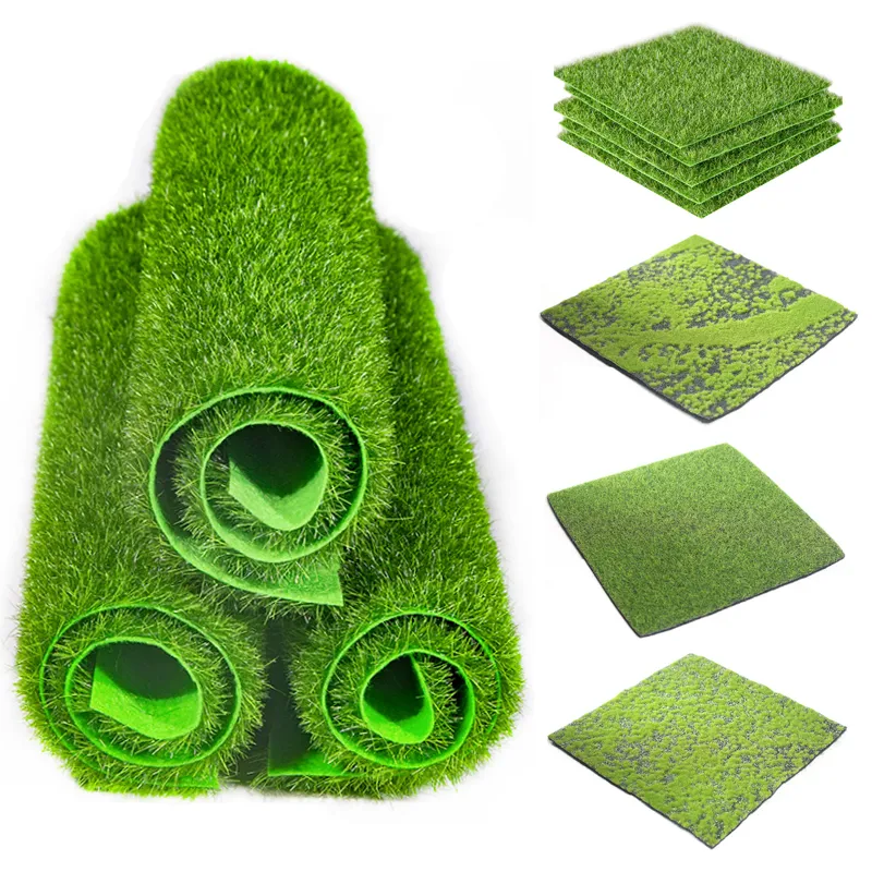 15/30 cm Pelouses artificielles décoration de jardin de fête tapis de gazon faux tapis d'herbe de gazon paysage de mousse pour la décoration de mariage d'aquarium de plancher de maison