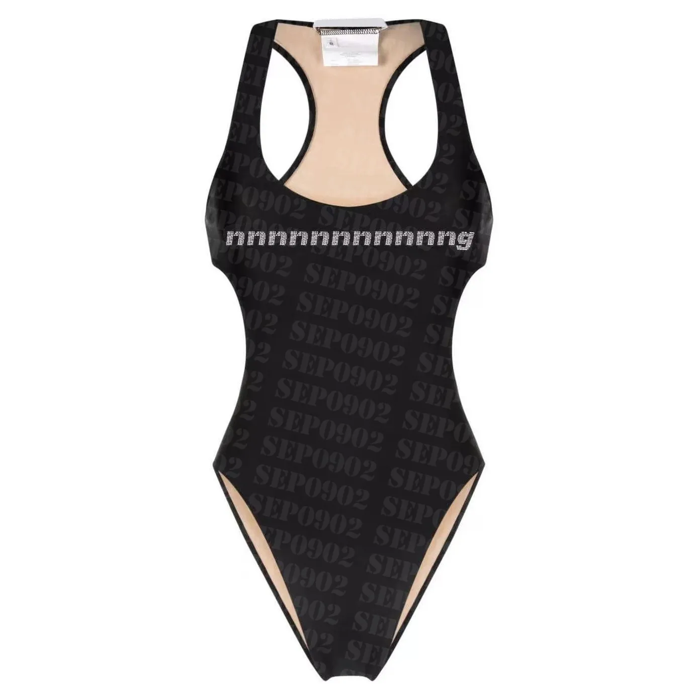 Cristal Lettre Maillots De Bain Femmes Taille Haute Maillot De Bain Designer Sexy Dos Nu Maillot De Bain Plage Vacances Maillot De Bain