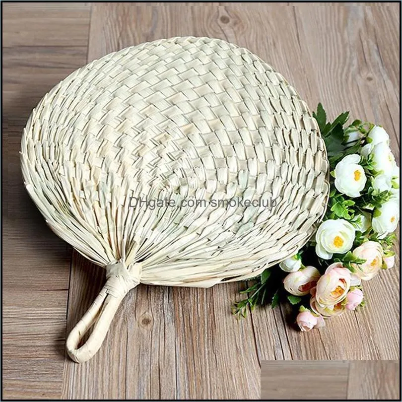 Other Home Decor Chinese Style Handmade Fan Retro Natural Bamboo Braided Summer Cooling Hand Art Crafts Woven Decorations