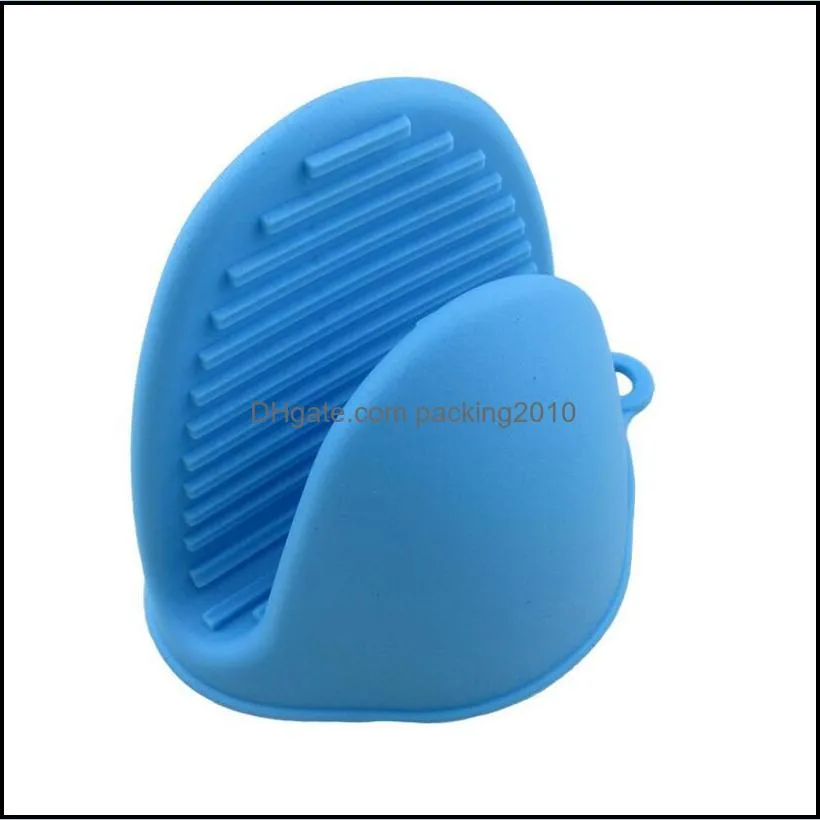 silicone heat resistant glove anti-slip bakeware pot bowls holder clip insulation gloves mitts microwave resistants kitchen accessories