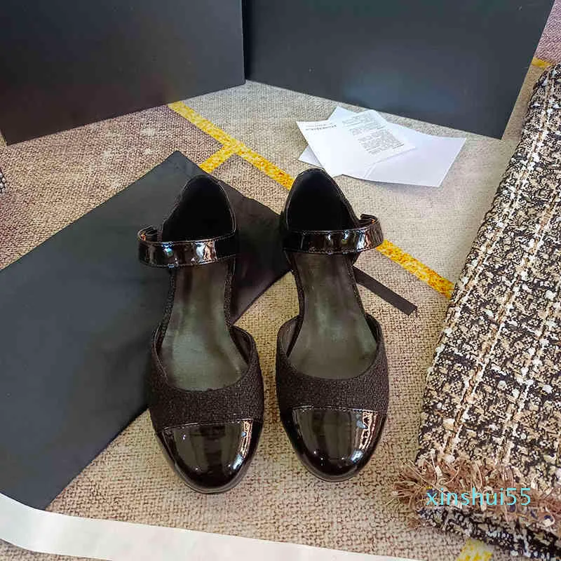 Moda-elbise ayakkabıları yüksek topuklu somunlar tasarımcı moda bir ekleme tıknaz topuklu sandalet kadın sığ ağız düz ayakkabı