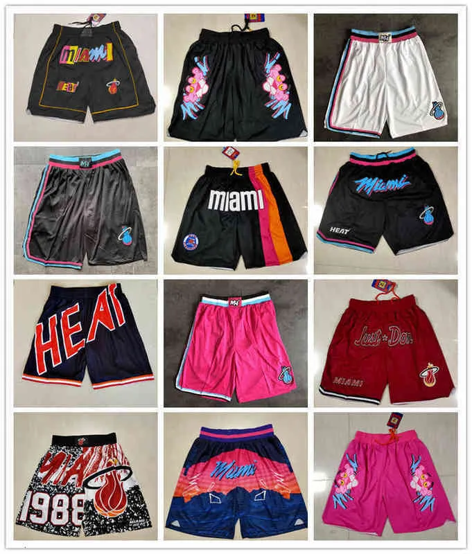 Miami''Heat'men Shotback Basketball Shorts Pocketudg0