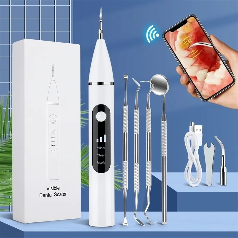 Ultrasonic Tooth Cleaner With Camera Visual Electric Dental Calculus