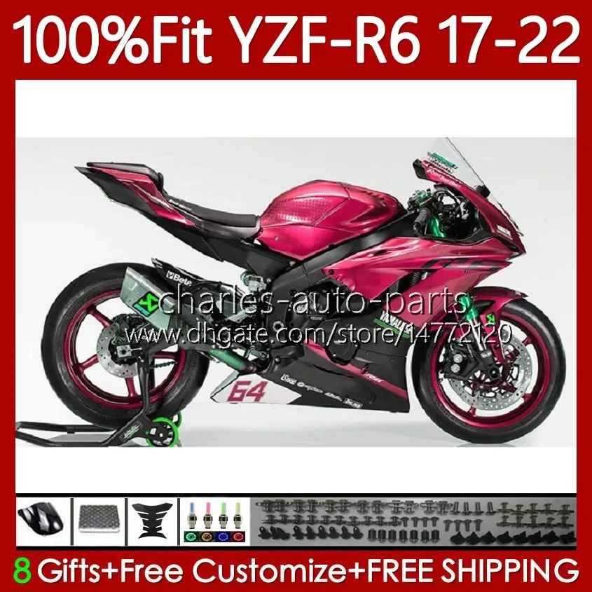 Корпус Впрыска OEM Для Yamaha YZF R6 Metallic Red YZF R6 R 6 600 CC YZF 600  2017 2018 2019 20 21 21 22 119NO.229 Bodywork YZF600 2017 2022 YZFR6 17 18  19 2020 2021 2022 От 43 122 руб. | DHgate