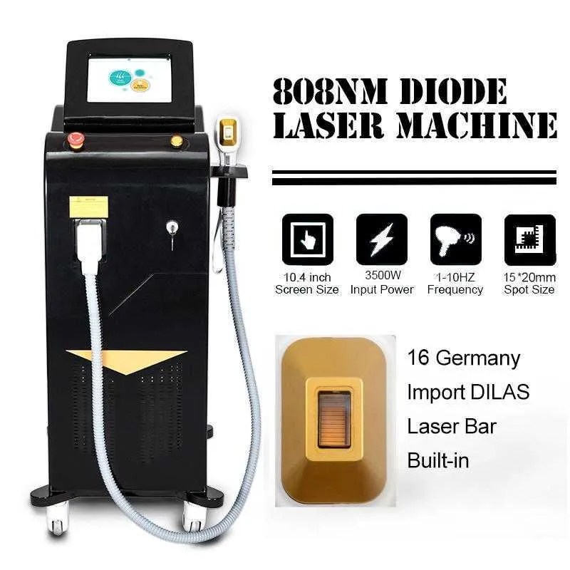 High Technology 808nm diode laser ontharing laserapparaat *360 ° ijsfolie koelkop krachtig