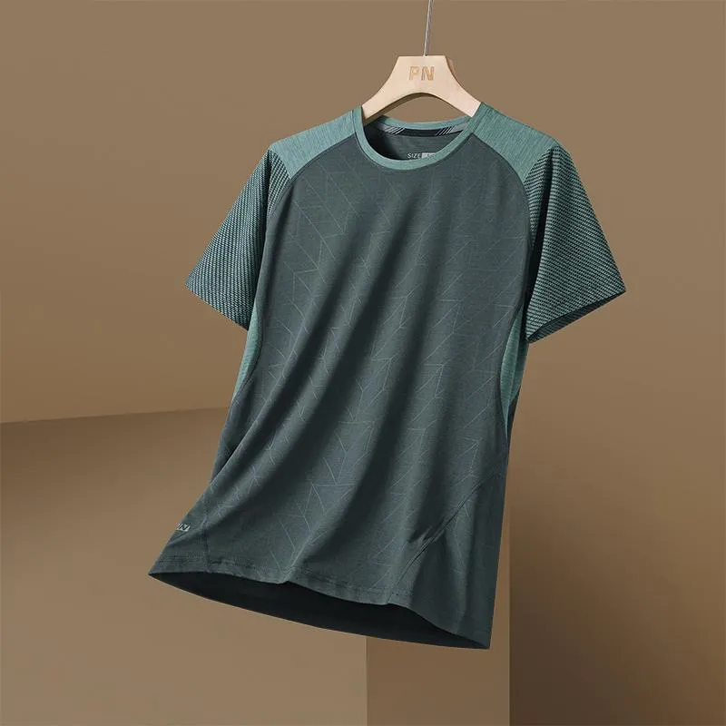Мужские футболки Quick Dry Sport футболка для мужчин 2022 Короткие рукава летний повседневный принт плюс негабаритный 3XL Top Tees Tear
