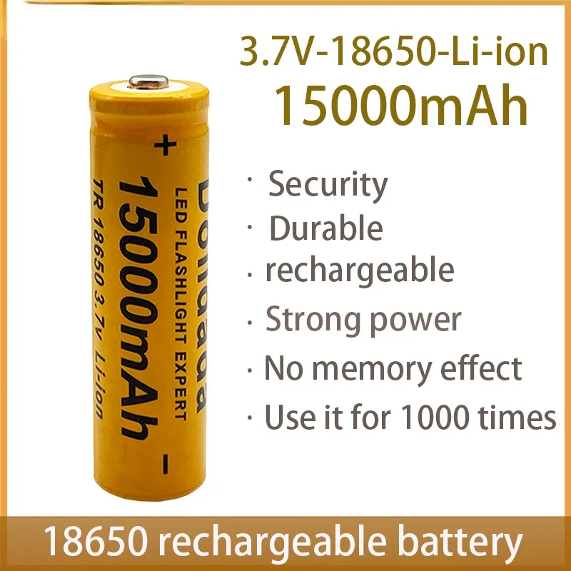 Batería de Litio 18650 3,6 Voltios para Linternas Recargables