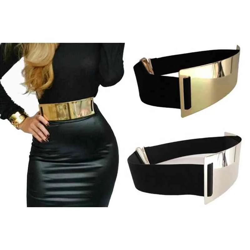 Heta Digner -bälten för Woman Gold Sier Brand Belt Classy Elastic Ceinture Femme 5 Color Belt Ladi Apparel AccSory6s8e