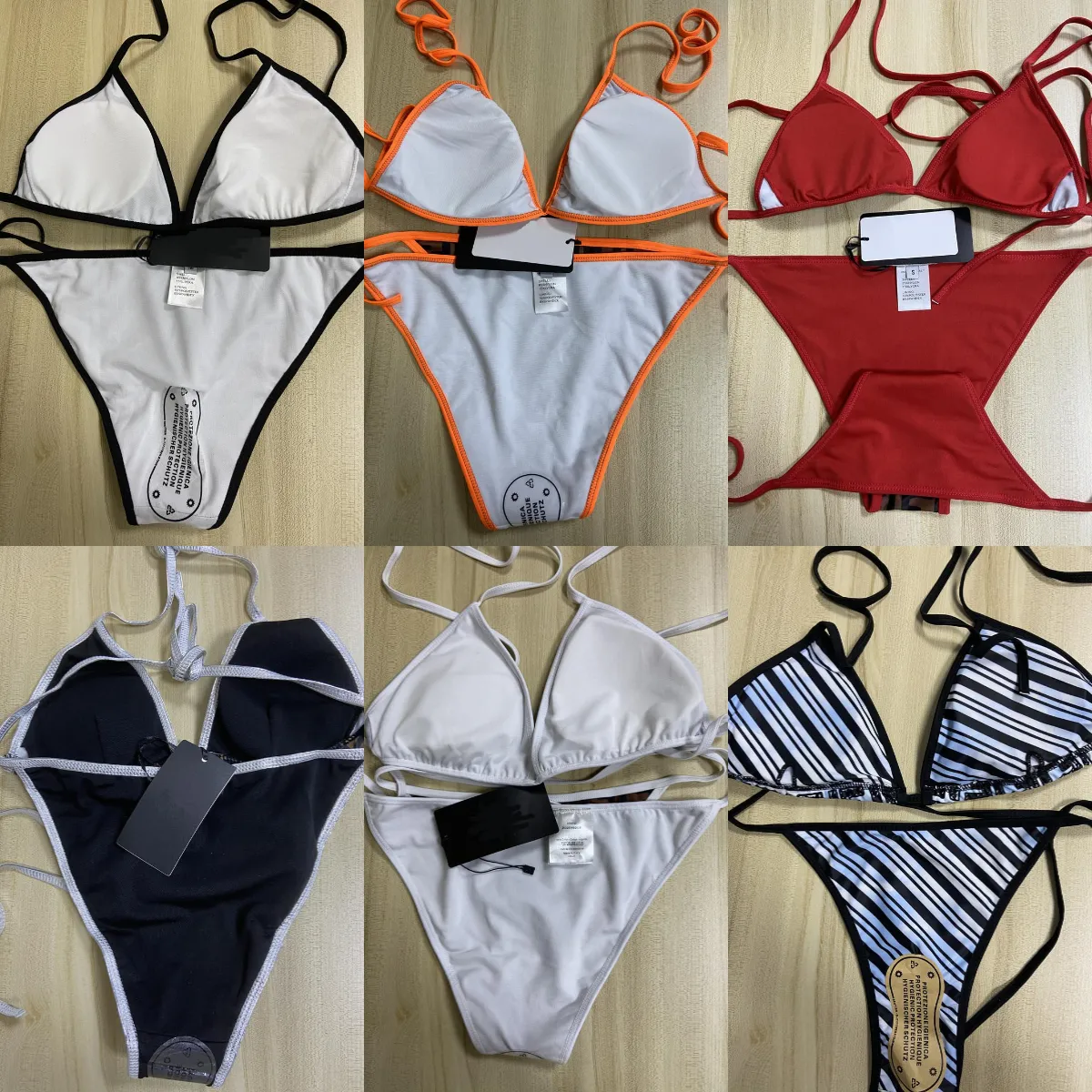 Mix Styles Styles Women Women Summer Swimwear Biquíni Conjunto de sutiã Triângulo Terno de banho Time de banho Tamanho S-XL