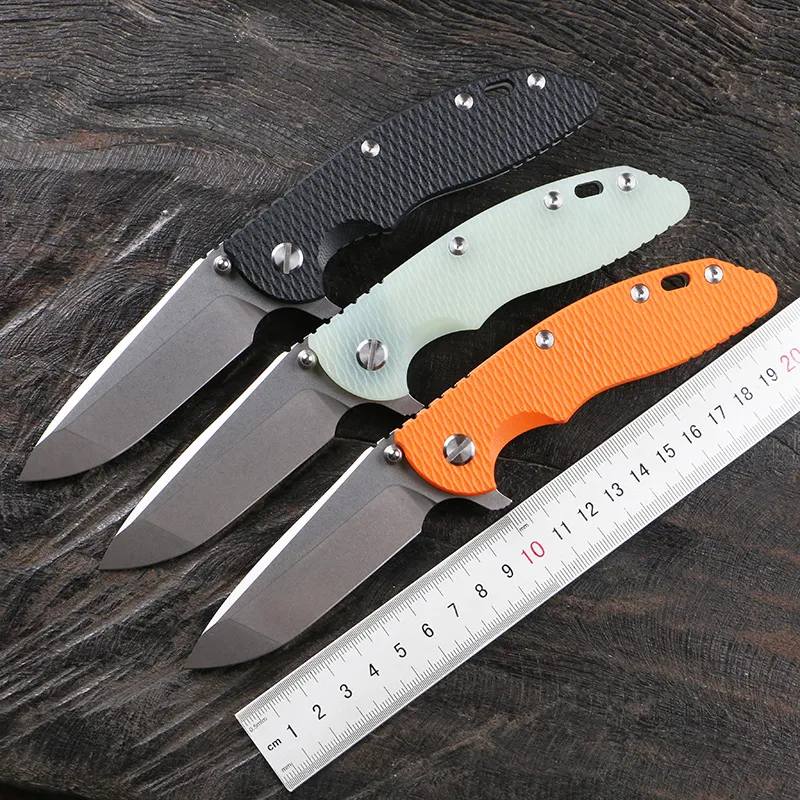 Green thorn xm-18 spanto folding knife TC4 titanium alloy G10 handle vg10 blade outdoor camping hunting practical fruit portable EDC tool