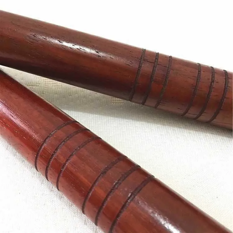 Retail/wholesale wooden nunchakus ebony wood rope diamond knot wood rope two section stick nunchaku combat nunchuck with bag 