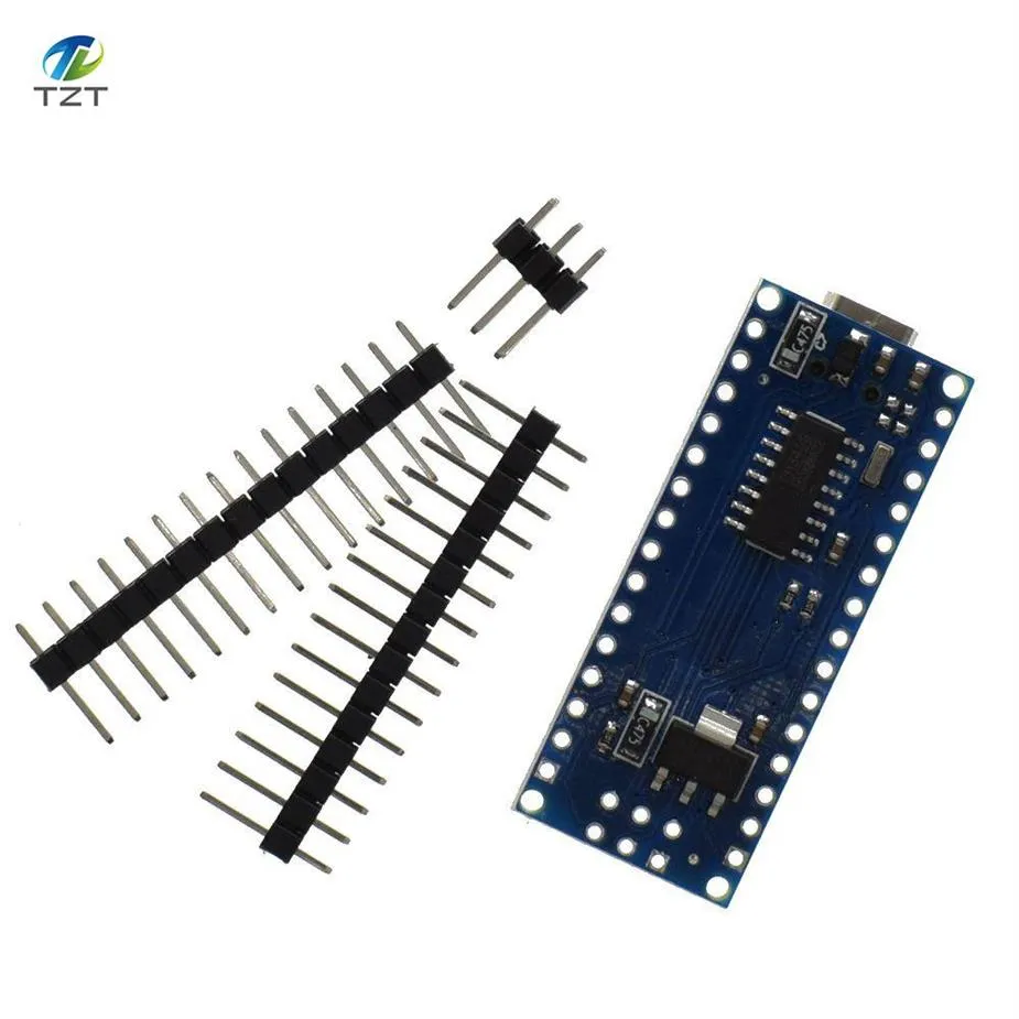 2pcs/Lot 3.0 Denetleyici Arduino Nano CH340 USB sürücüsü için uyumlu Cable217U yok