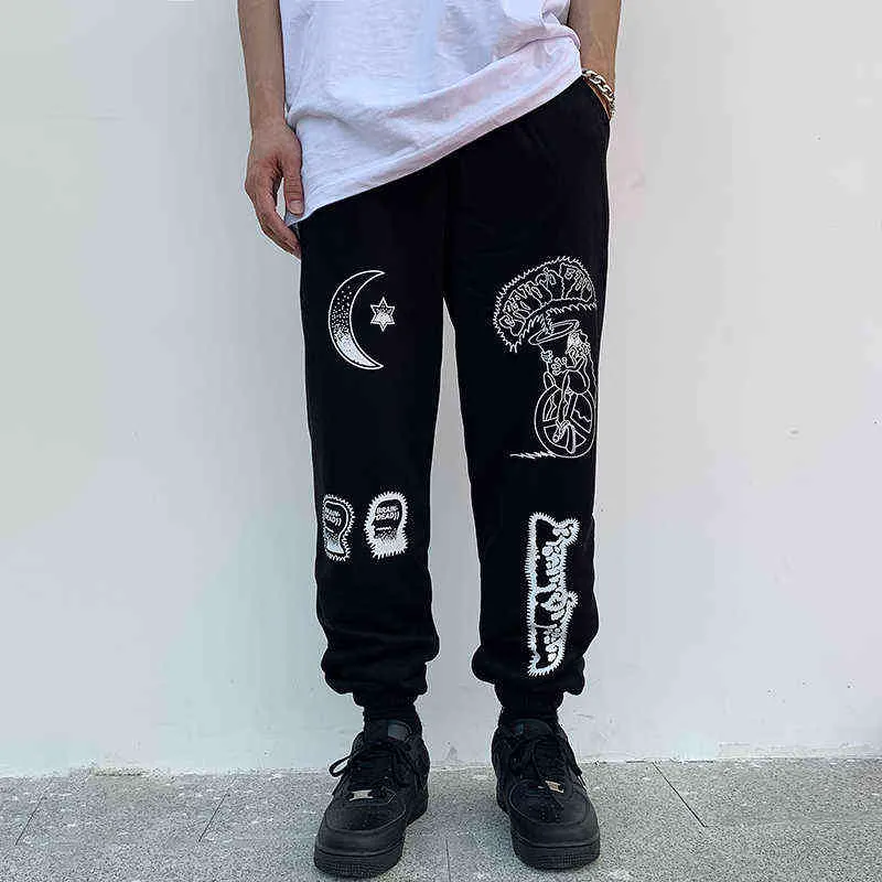 Pants Brain Dead Gustavo Sweatpants Men Women Hip Hop Cotton Season 6 Hair Coil Pants Graffiti Print Trousers T220803