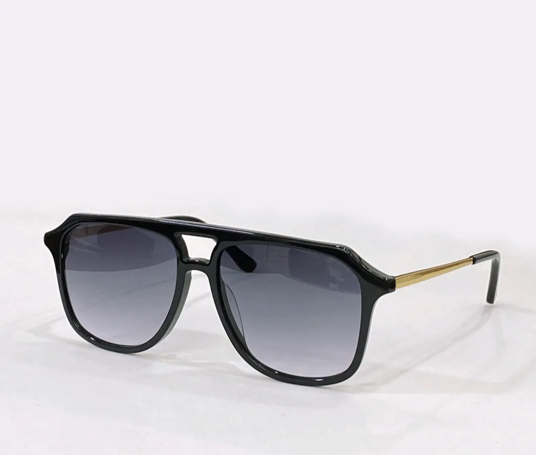 Occhiali da sole da pilota da uomo Oro nero / grigio sfumato Occhiali sportivi occhiali da sole Sonnenbrille Fashion Occhiali da sole Shades con scatola