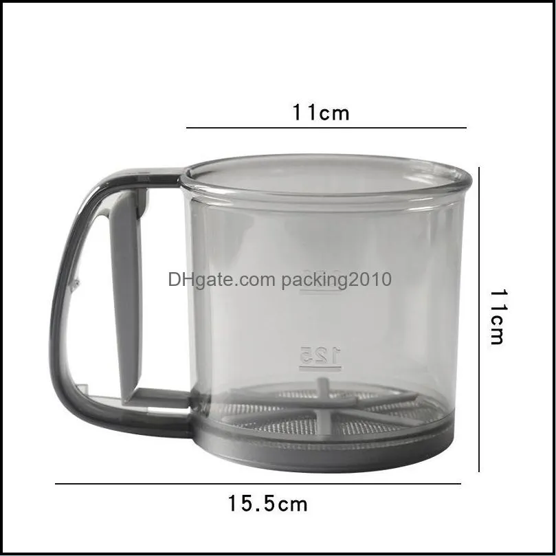 baking & pastry tools flour sieve cup powder mesh kitchen gadget for cakes hand-screened sugar strainer