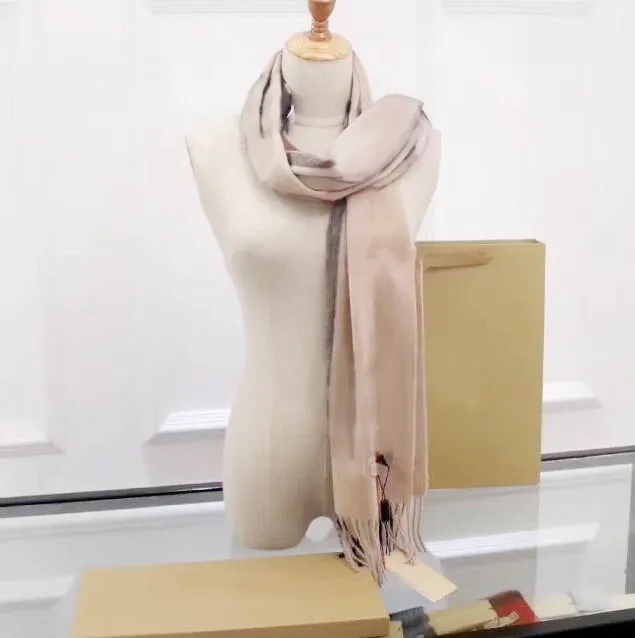 Sjaal Zijden Sjaals Designer Kasjmier Klassieke geruite sjaal met franjes voor heren Dames 100% verpakkingstas Luxur
