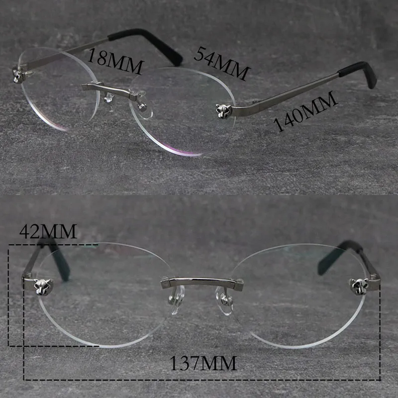 Save Big on Bulk Rimless Glasses Frames For Women Rimless Eyeglass Frames:  Lightweight Metal Reading Glasses, Round Optical Frame For Men And Women