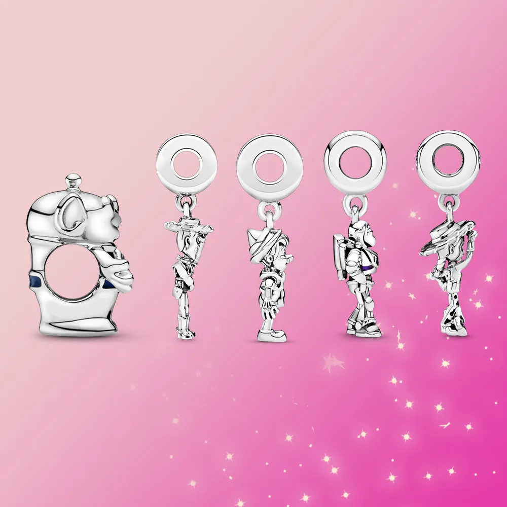 925 Silber Charm Toy Charm Buzz Dangle Charm Anhänger Original Fit Pandora Armband Schmuck