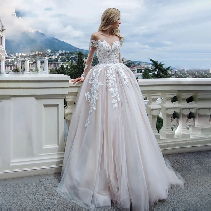 long sleeve modern dresses Long Sleeve Wedding Dresses for Sale