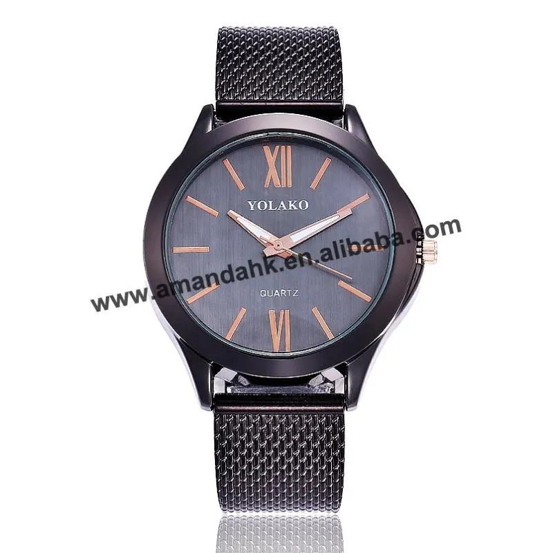 Wristwatches Wholesale Women Dress Bracelet Watches Students Wrist Men Quartz Watch Yolako 045 PVCWristwatches