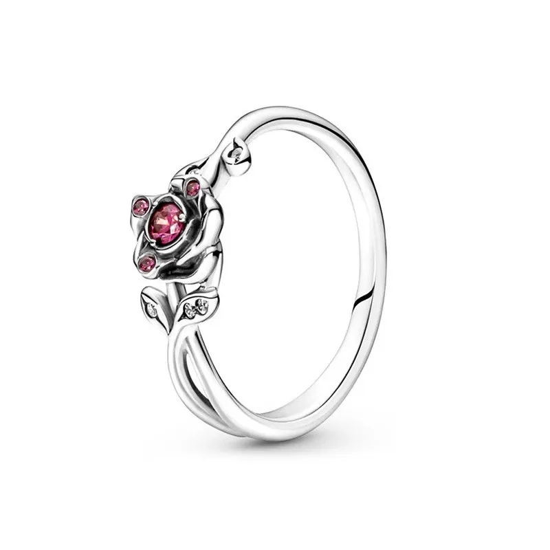 Vero argento sterling 925 con diamante CZ FASHION RING Fit Pandora style DONNA Fedi nuziali Gioielli di fidanzamento per donne Ragazze con scatola originale