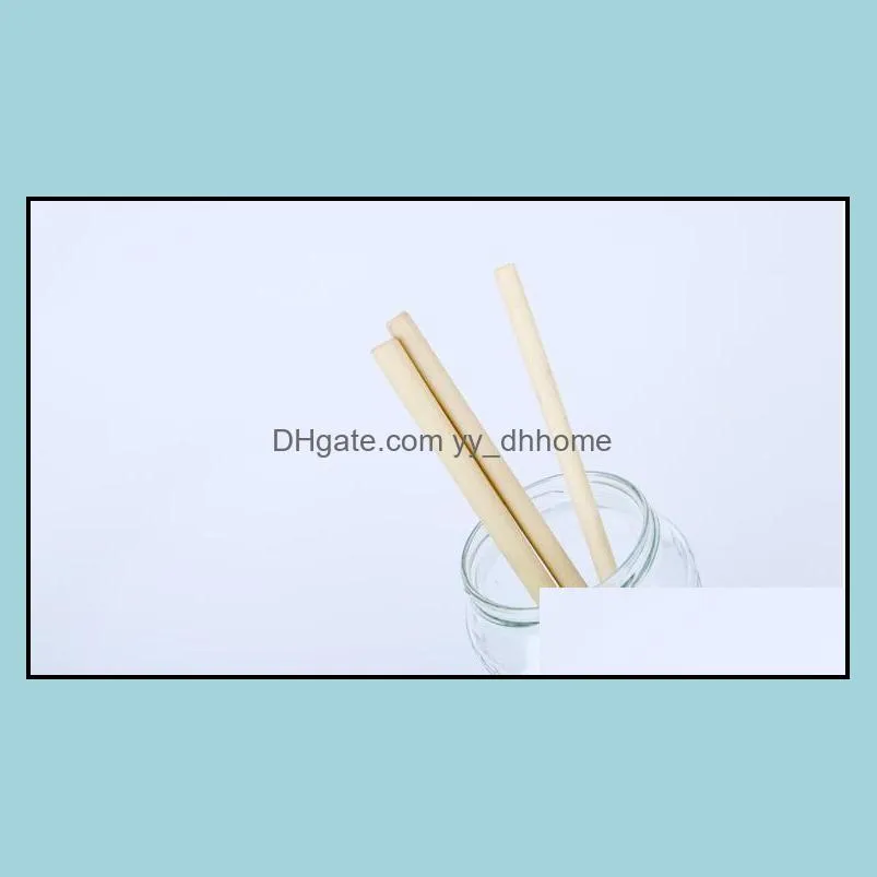 20cm natural bamboo straws bamboo drinking straw reusable eco friendly handcrafted drinking straws sn554