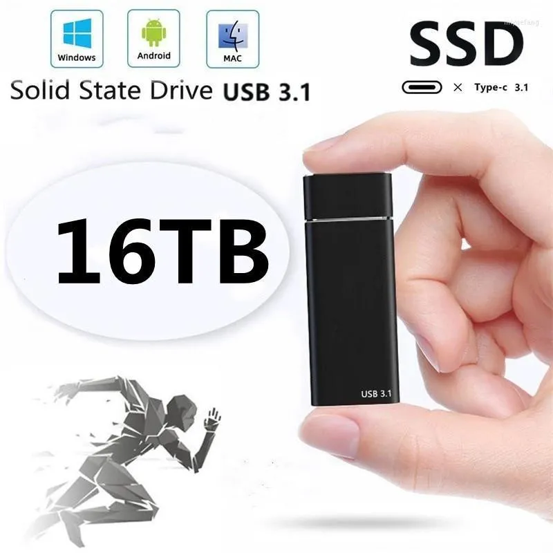 Zewnętrzne dyski twarde HDD 16 TB Dysk stałego stałego 12 TB Komputer Przenośny SSD Mobile 4TB