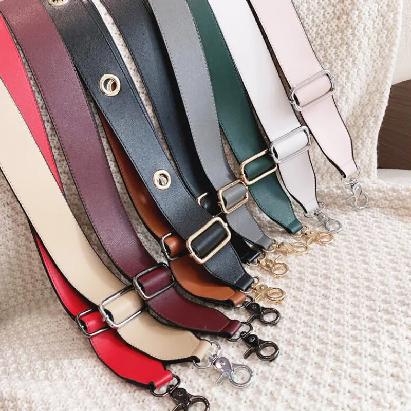 Leather Bag Strap Women Shoulder Crossbody Belt Adjustable Wide Part Accessories Female Messenger 220623