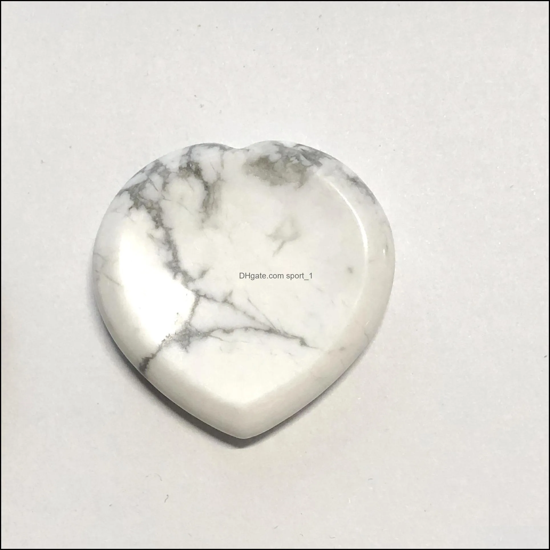 40*7mm heart worry stone thumb gemstone natural healing crystals therapy reiki treatment spiritual minerals massage palm gem