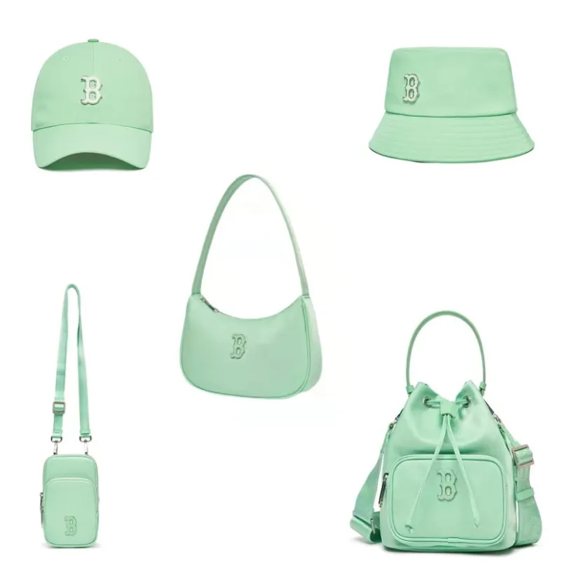 Nya kvinnors bärbara nylon Bucket Bag Fashion Baseball Cap Messenger Bag Mini Liten iPod Case Bucket Hats