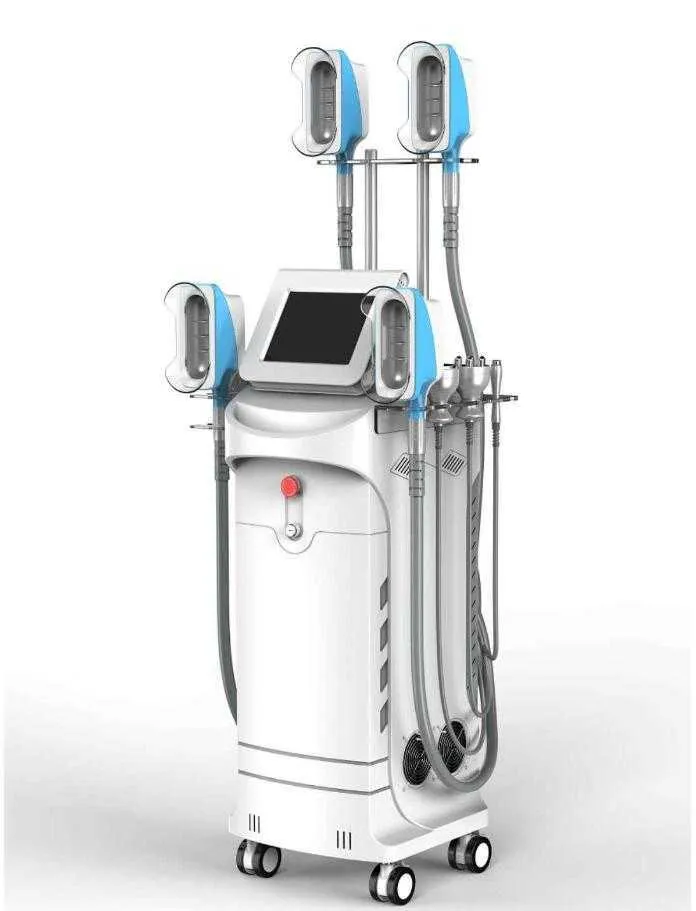 raggiungere -14 gradi Cryo freeze sliming body shape fat reduce 5 Maniglie insieme lavoroCryolipolyis con rf 40k cavitation slimmin laser pad