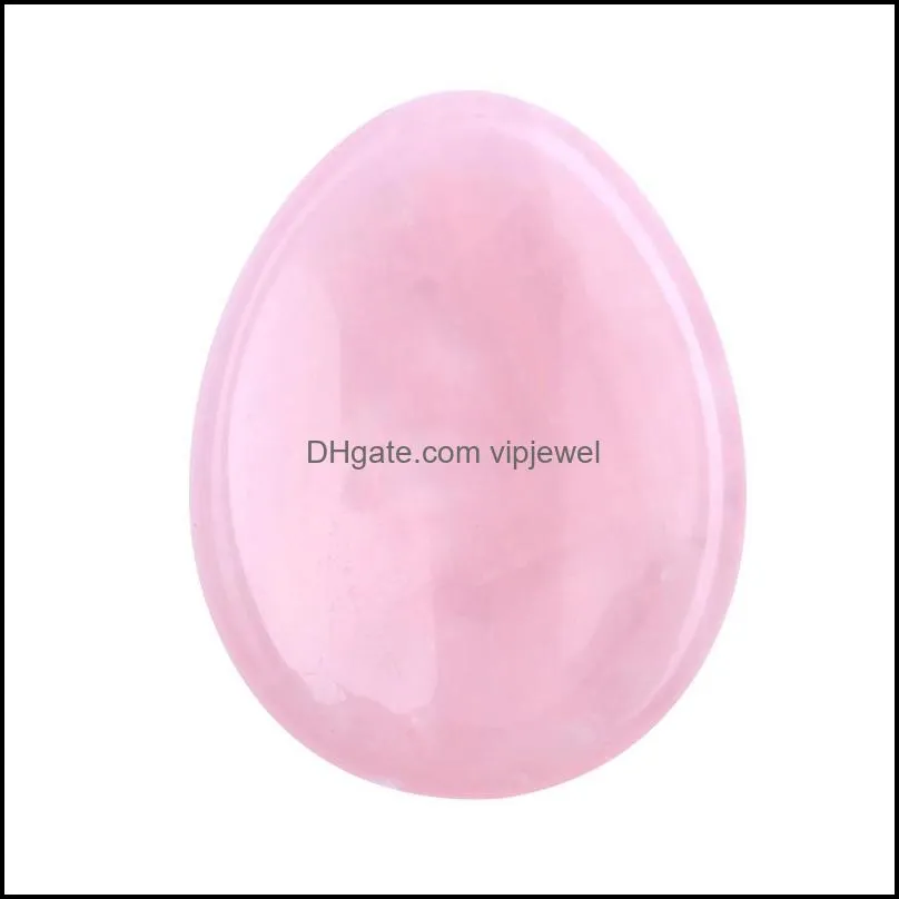 water drop worry stone thumb gemstone artware natural rose quartz healing crystal therapy reiki treatment spiritual minerals vipjewel