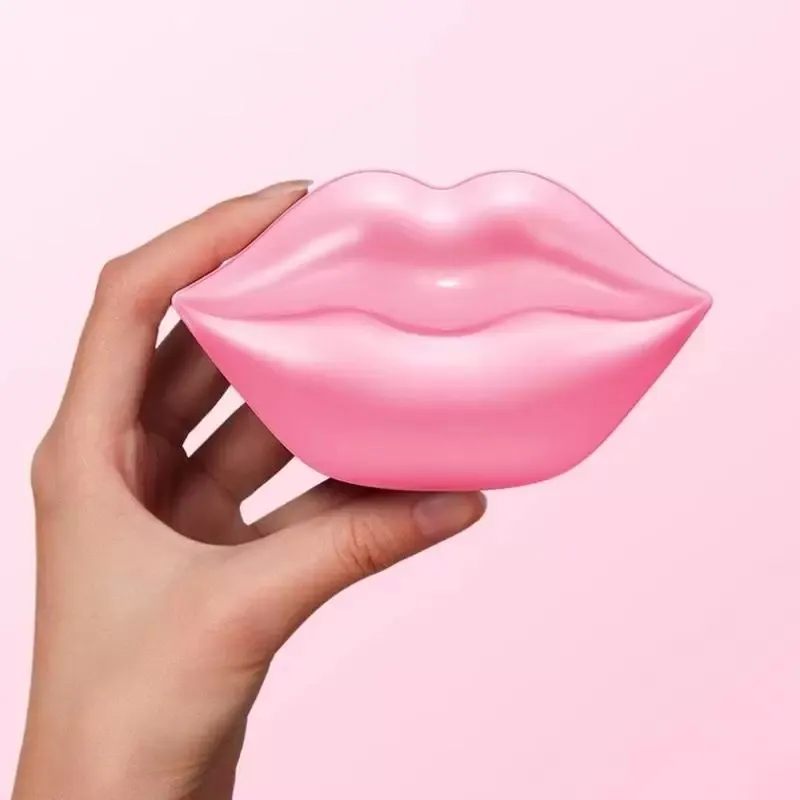 Розовые маски Peels Chares Collagen Light Lips Lines Lines увлажняет глицерин глубоко восстанавливает губы кожа пополнение влаги снижает потерю хорошего качества