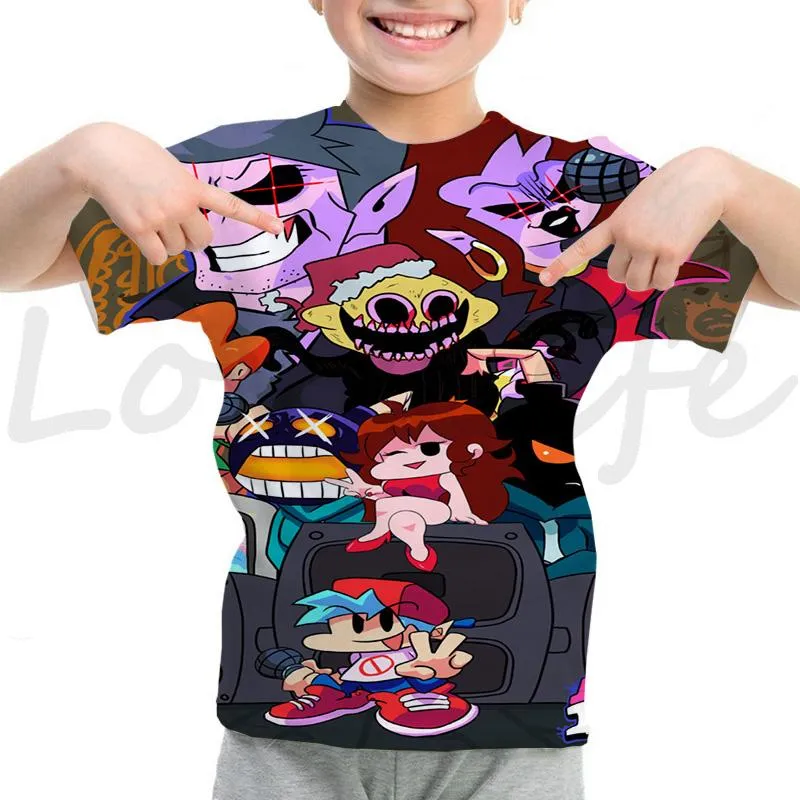 Toddler Summer Boys Cartoon Cosplay Roblox T-shirt 3d Printed Girls  Streetwear Children Kids Clothes Baby Funny O-neck Tshirt1