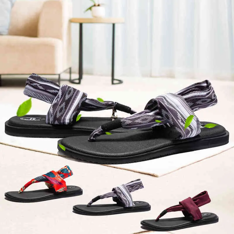 Retro Yoga Thong Sandals Women For Women Elastic Straps, Flip