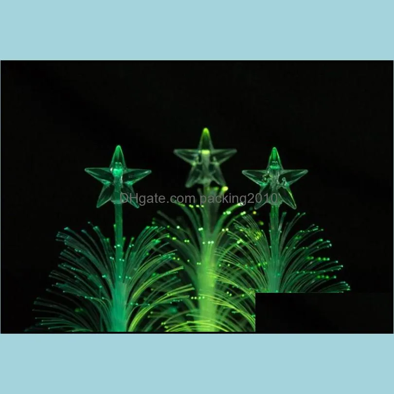 Novelty Luminous Xmas Ornament Plastic LED Light Up Christmas Tree For Home Decoration Supplies Glowing In The Dark 1 6rl B