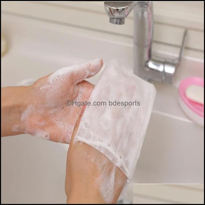 Soap Blister Bubble Net Mesh Soap Face Wash Froth Nets Soap Mesh Bag Manual Bag Bathroom Accessories