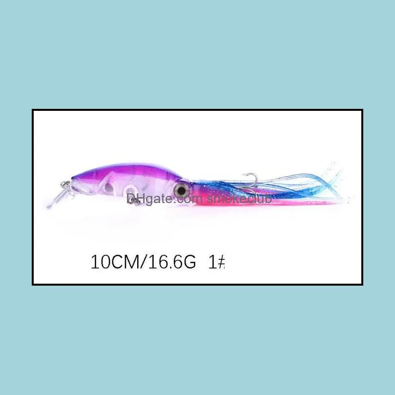 8PCS 10cm/16.6g 3.93in/0.58oz 8colors Long bearded shrimp Mixed Boxsets lure fishing bait Hard Baits Bionic shrimp Mixed High-quality
