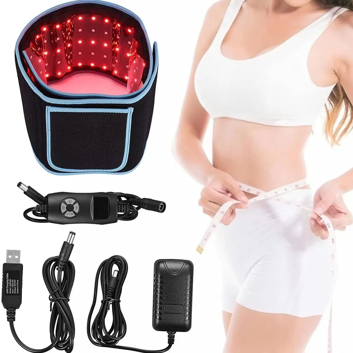 Top Sale Infrared Light Therapy Belt /Infrared Electric Bodybuilding Thin Waist/ Portable Led Slimming Pain Relief Waist Belts Infrared