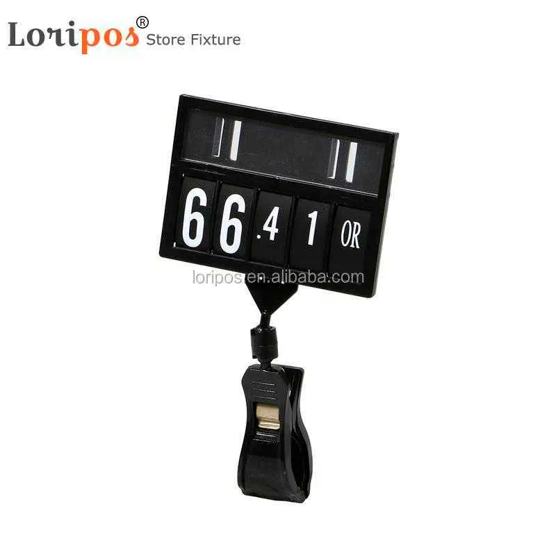 Price Talker  Promotion Price Sign Display Posted Label Card Plastic Holder Frame Tube Clip Replaceable in Supermarket