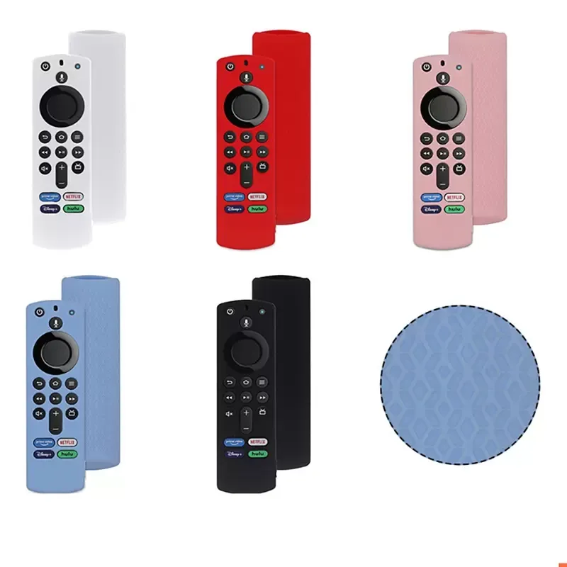 Amazon Fire TV 스틱 용 실리콘 케이스 3 Gen Voice Remote Control 보호 커버 스킨 쉘 보호기