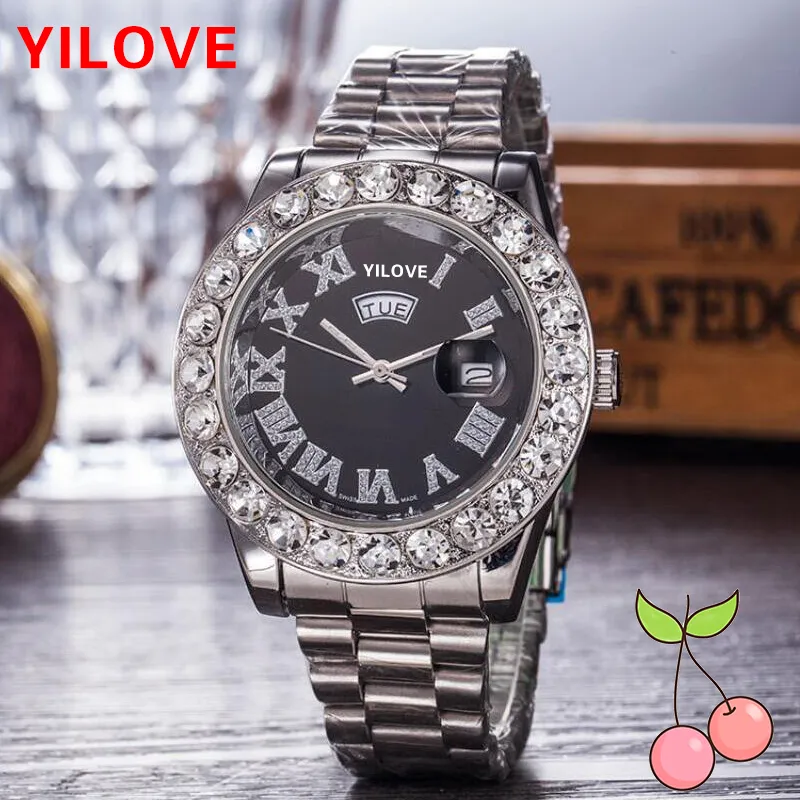 Mens quartzo automático assistir Montre Luxury Full Stoxless Sapphire Glass 5 atm Relógio resistente a água Super luminosa relógio U1 Diamond Wristwatch