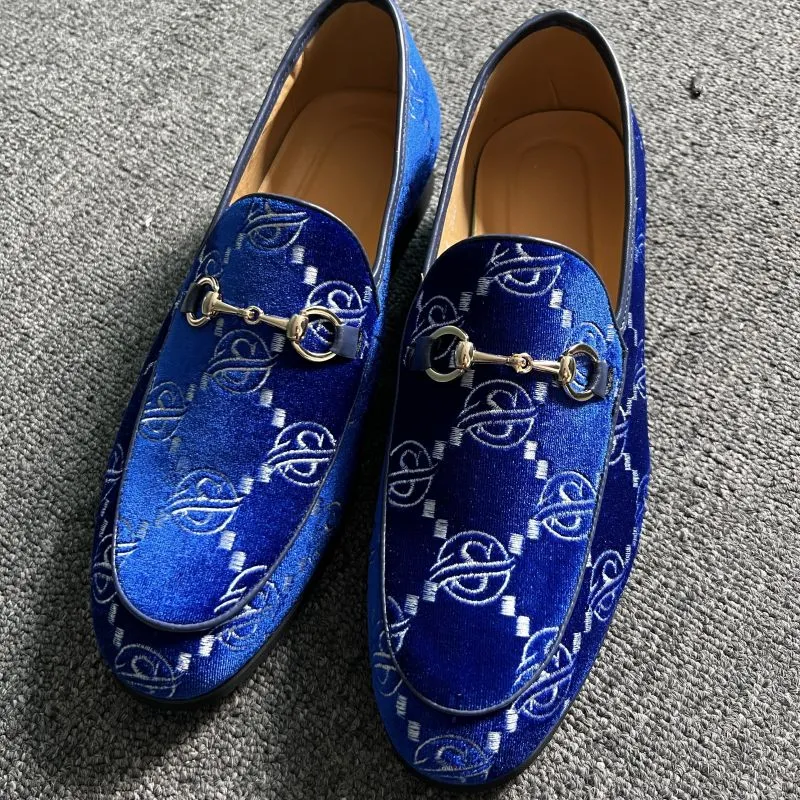 Skor män loafers faux mocka klassisk affärsverksamhet casual party bröllop bekväm rund tå slip på modeklänning yk050-b